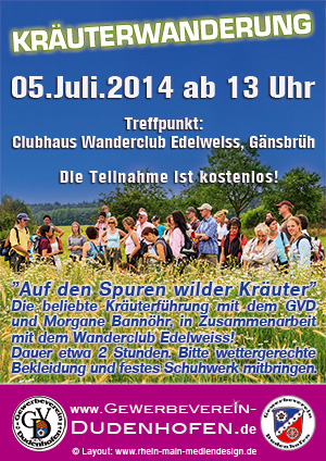 2014 Plakat Kräuterwanderung